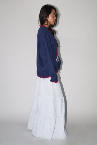 Come Sail Away Sweater in Navy