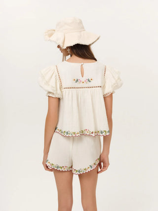 Leah Gauze Shorts