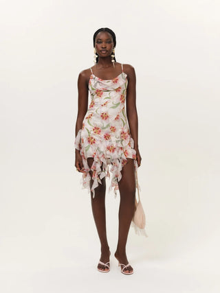 Sunrise Lily Beaded Mini Dress