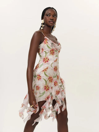 Sunrise Lily Beaded Mini Dress