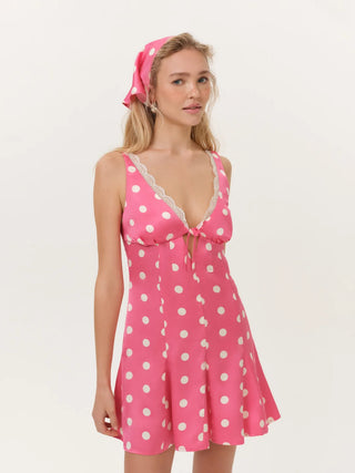 Lillian Mini Dress in Pink