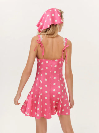 Lillian Mini Dress in Pink