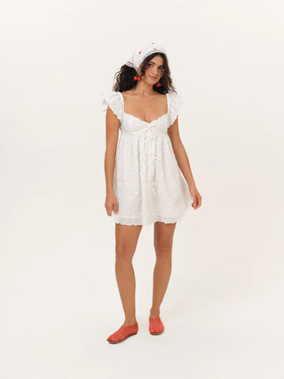 Laura Eyelet Mini Dress