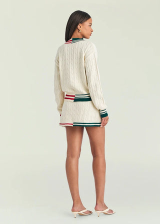 Pearson Skirt in Eggshell Varsity