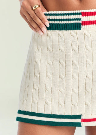 Pearson Skirt in Eggshell Varsity