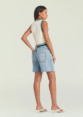 Pearson Vest in Eggshell Varsity