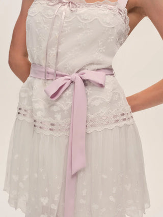 Noah Embroidered Mini Dress