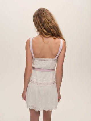 Noah Embroidered Mini Dress