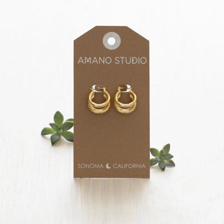 Vintage Triple Hoops