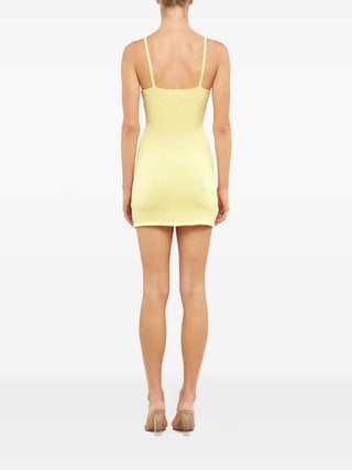 Delilah Dress in Butter Yellow Sequin