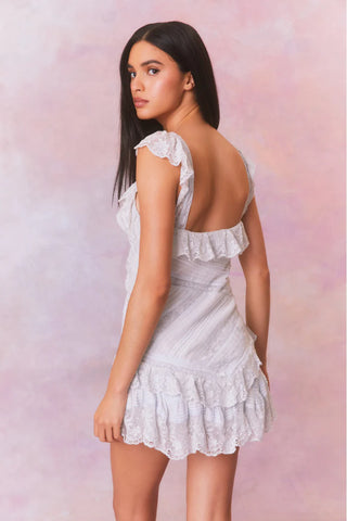 Loveshackfancy Bensley Dress in Moonstone