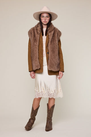 Dutton Faux Fur Vest