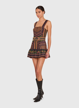 Lena Skort Romper in Joni Print