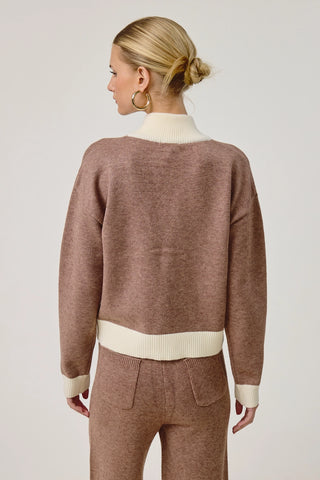 Delaney Zip Up Knit Cardigan