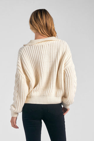 Aspen Collared Knit Sweater