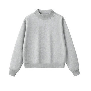 Everyday Basic Mock Neck Sweatshirt