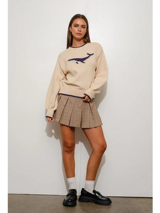 Whale Crewneck Sweater