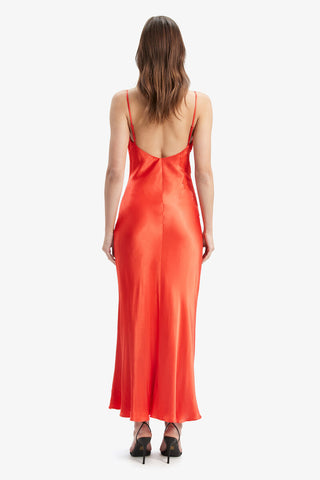 Bardot Avoco Lace Midi Dress in Fire Red