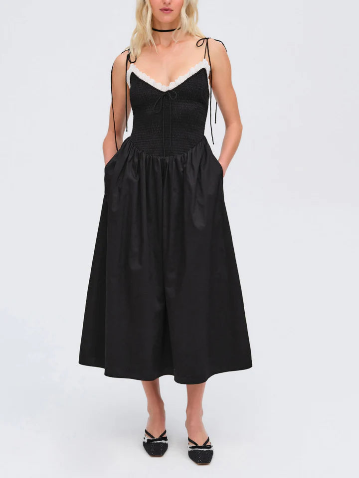 love and be loved midi dress black love and be loved midi dress For Love & Lemons Bethany Midi Dress Cattivo