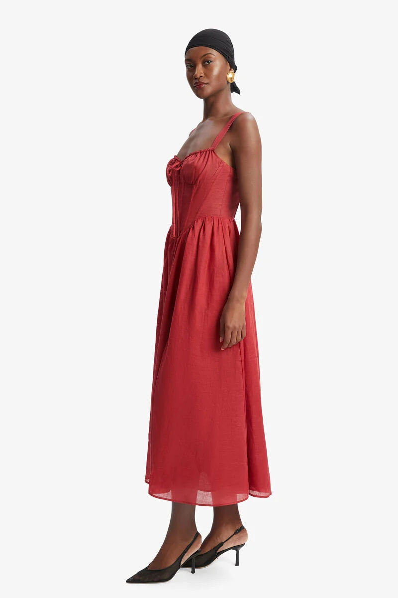 bardot esra corset midi dress Bardot Esra Corset Midi Dress
