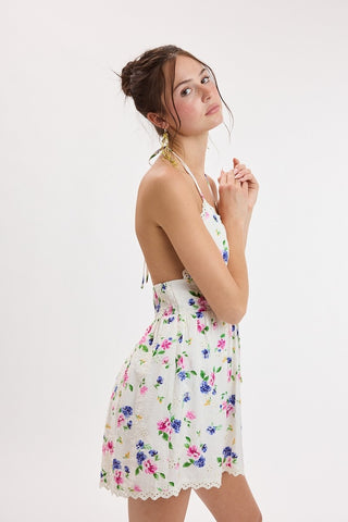 Wildflower Dream Halter Mini Dress