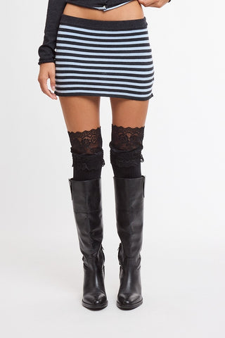 The Afterdark Striped Mini Skirt