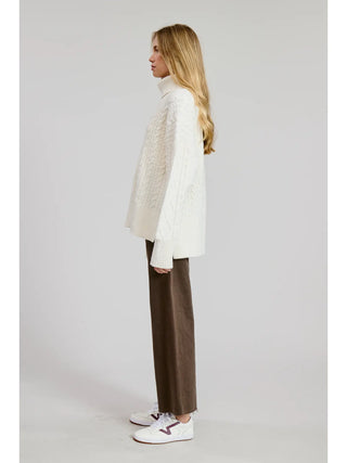 Lola Turtleneck Cable Knit Sweater