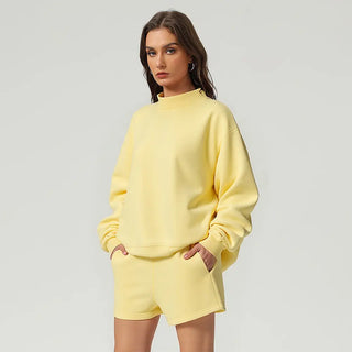 Everyday Basic Mock Neck Sweatshirt