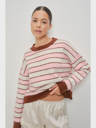 Yvette Striped Crewneck Sweater