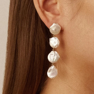 Heloise Non-Tarnish Pearl Drop Earrings