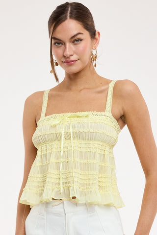 Ruffle Lace Cami