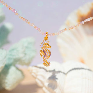 Pink Sands Beaded Necklace