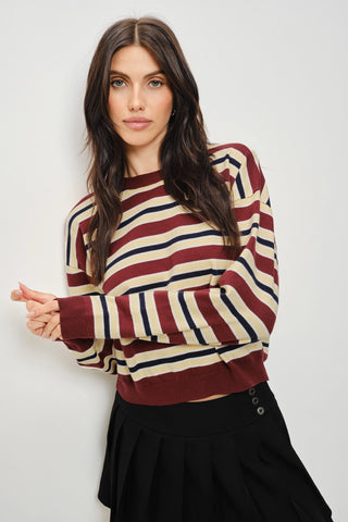 Posy Striped Sweater