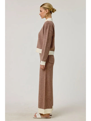 Delaney Zip Up Knit Cardigan