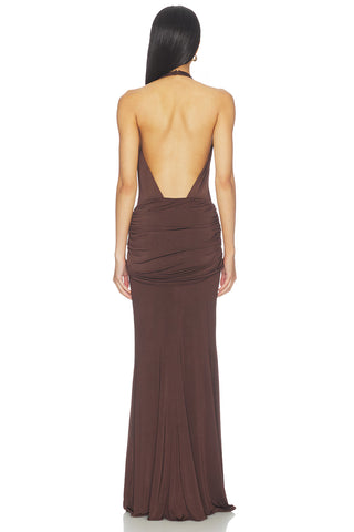 Breana Maxi Dress In Cocoa