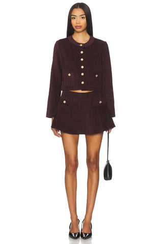 Carly Skort in Aubergine