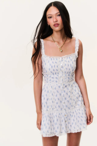 Andela Dress in Indigo Cloud