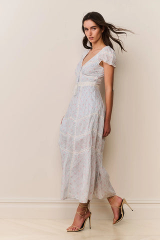 Aurela Dress in Chapparal Blue
