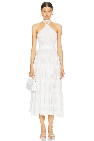 Alexis Myla Knit Halter Dress in White