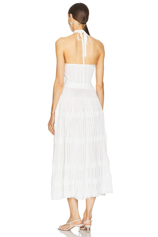 Alexis Myla Knit Halter Dress in White