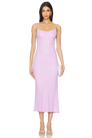 adoni mesh midi dress bardot REVOLVE Bardot Adoni Mesh Midi Dress in Cornflower