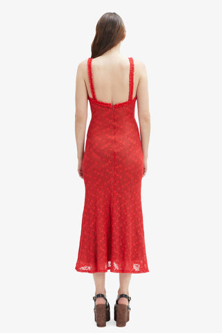 Alegra Stretch Lace Midi Dress