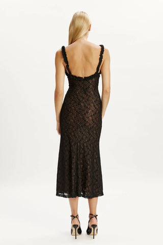 Alegra Stretch Lace Midi Dress