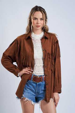 All-Fired Rustic Fringe Jacket