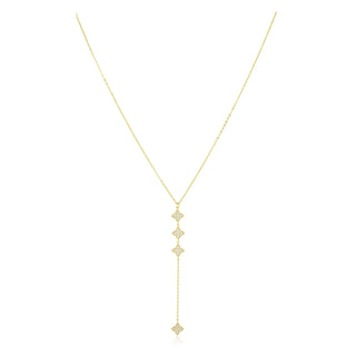 Amanda Gold Plated CZ Lariat