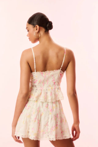 Amrina Skirt in White Peach