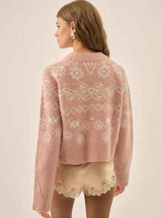 Arabella Intarsia Pullover Sweater