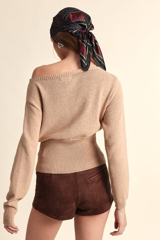 Arielle Off Shoulder Sweater