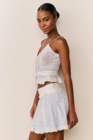 Avra Top in Chapparal Blue