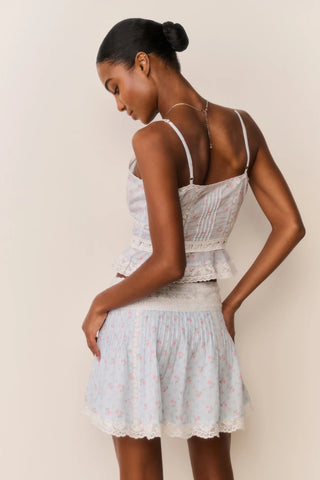 Avra Top in Chapparal Blue